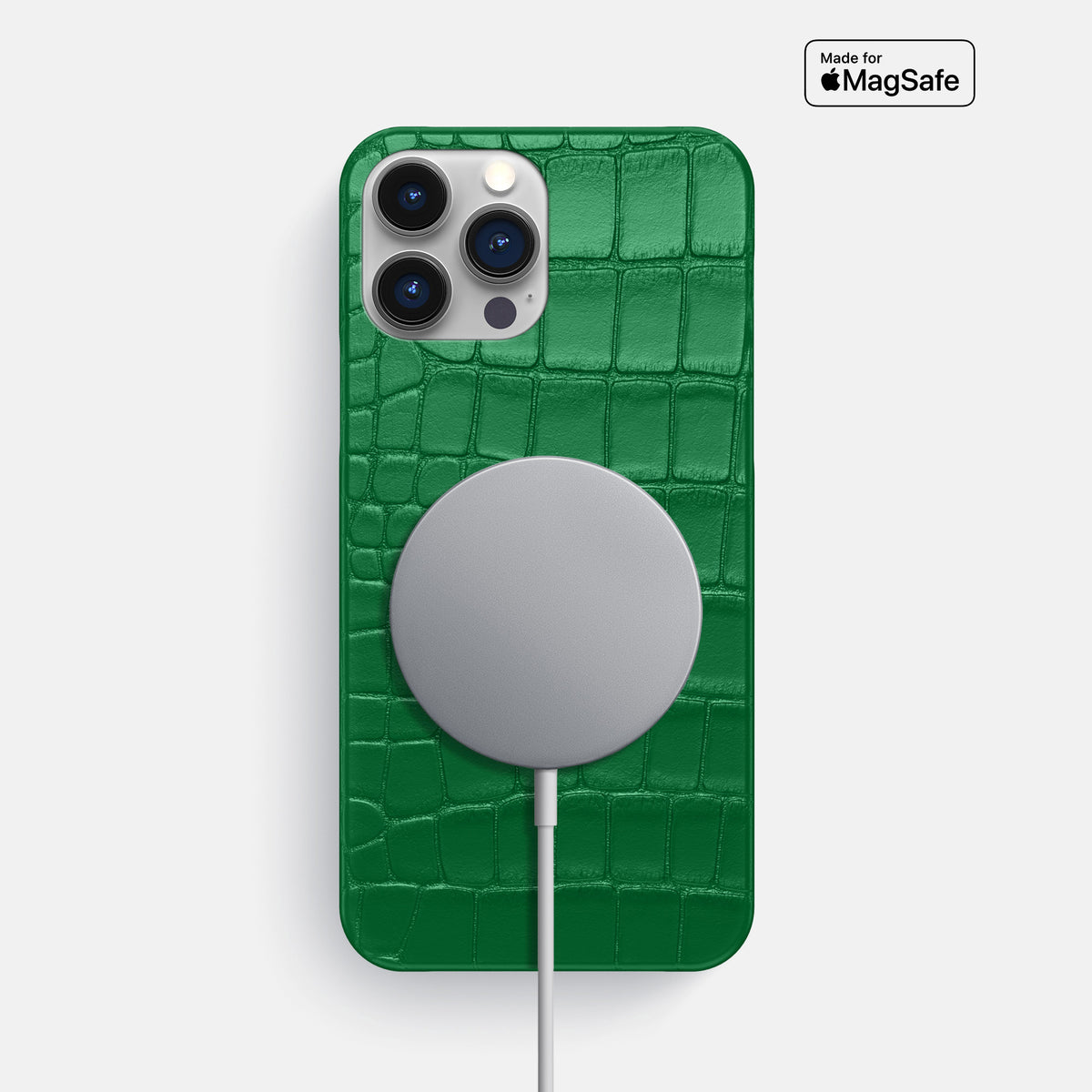 Forest-Green iPhone 16 Pro Max Slim Case Alligator -5 | Forest-Green