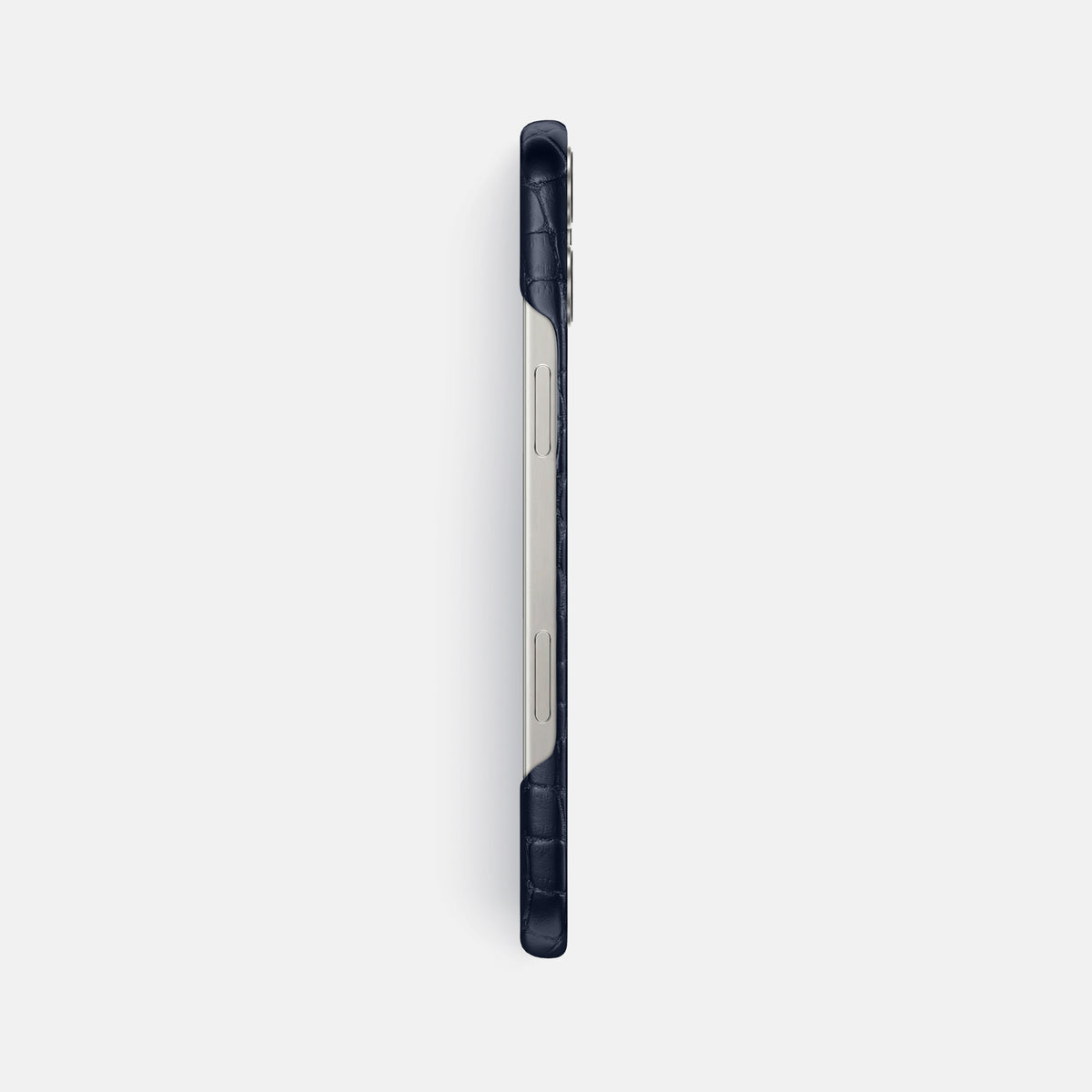 Navy Blue iPhone 16 Pro Max Slim Case Alligator -3 | Navy-Blue