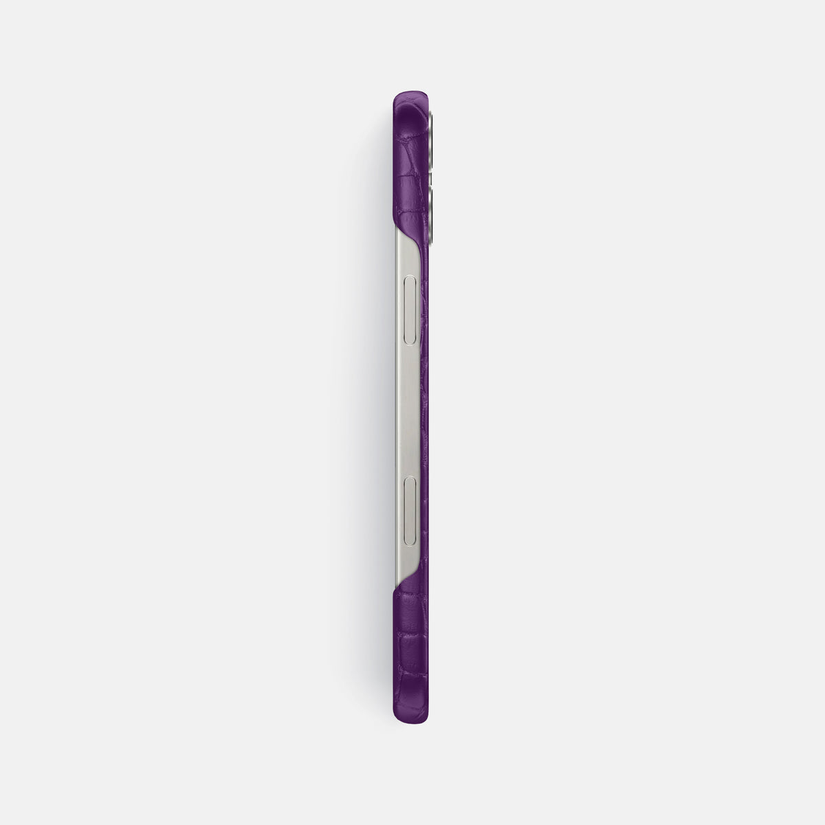 Purple iPhone 16 Pro Max Slim Case Alligator -3 | Purple