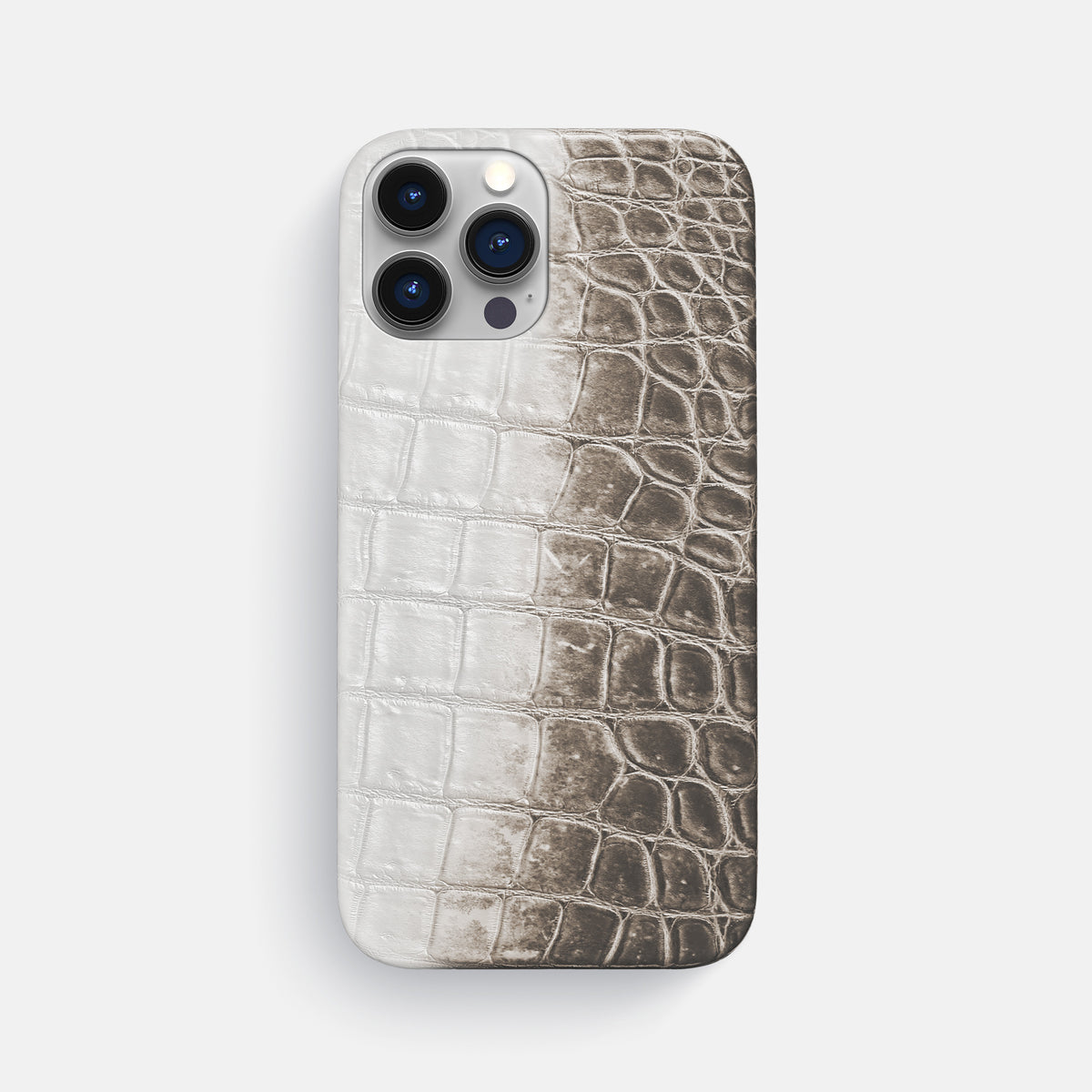 Dark-Brown iPhone 16 Pro Max Slim Case Himalayan Crocodile -1 | Dark-Brown