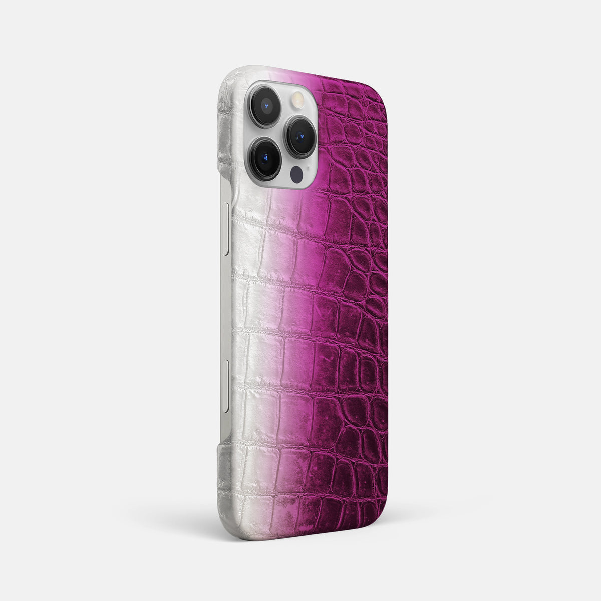Fuchsia iPhone 16 Pro Max Slim Case Himalayan Crocodile -2 | Fuchsia