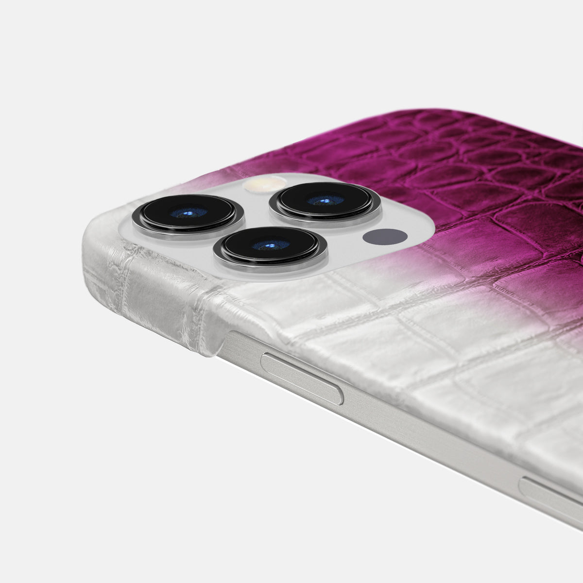 Fuchsia iPhone 16 Pro Max Slim Case Himalayan Crocodile -6 | Fuchsia
