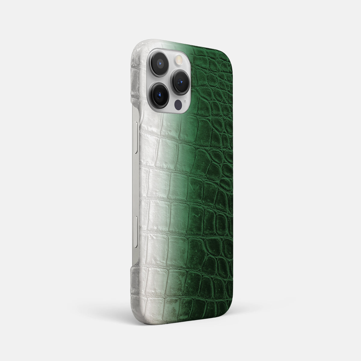 Green iPhone 16 Pro Max Slim Case Himalayan Crocodile -2 | Green