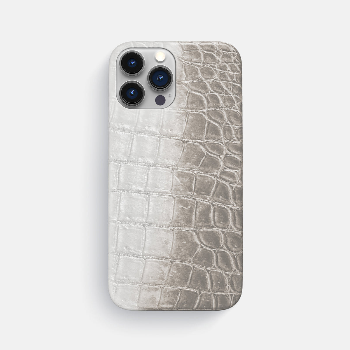 Grey iPhone 16 Pro Max Slim Case Himalayan Crocodile -1 | Grey