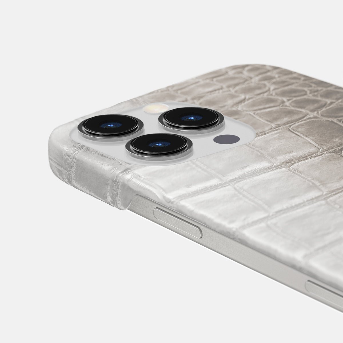 Grey iPhone 16 Pro Max Slim Case Himalayan Crocodile -6 | Grey