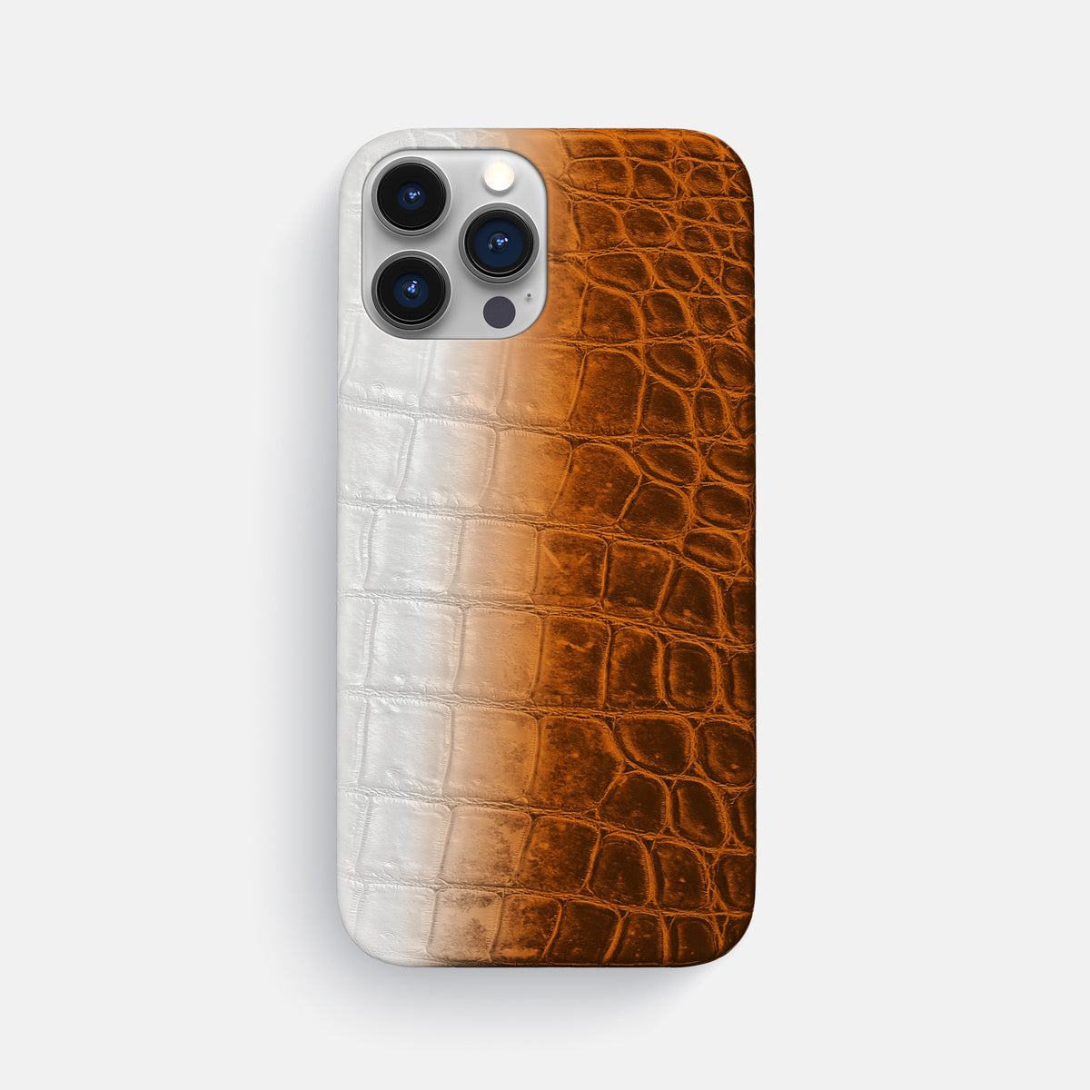 Orange iPhone 16 Pro Max Slim Case Himalayan Crocodile -1 | Orange