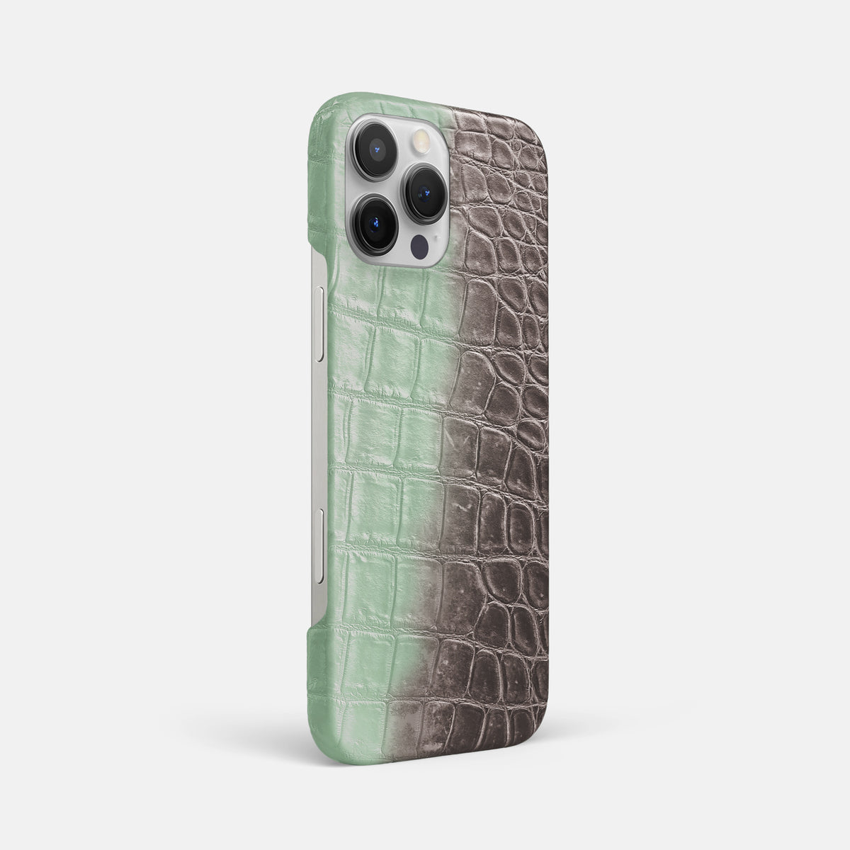 Pistachio iPhone 16 Pro Max Slim Case Himalayan Crocodile -2 | Pistachio