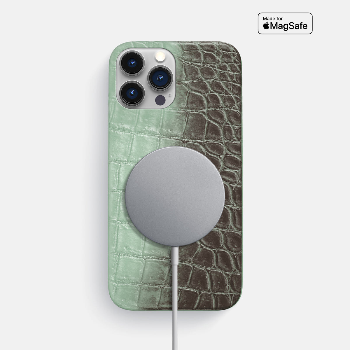 Pistachio iPhone 16 Pro Max Slim Case Himalayan Crocodile -5 | Pistachio