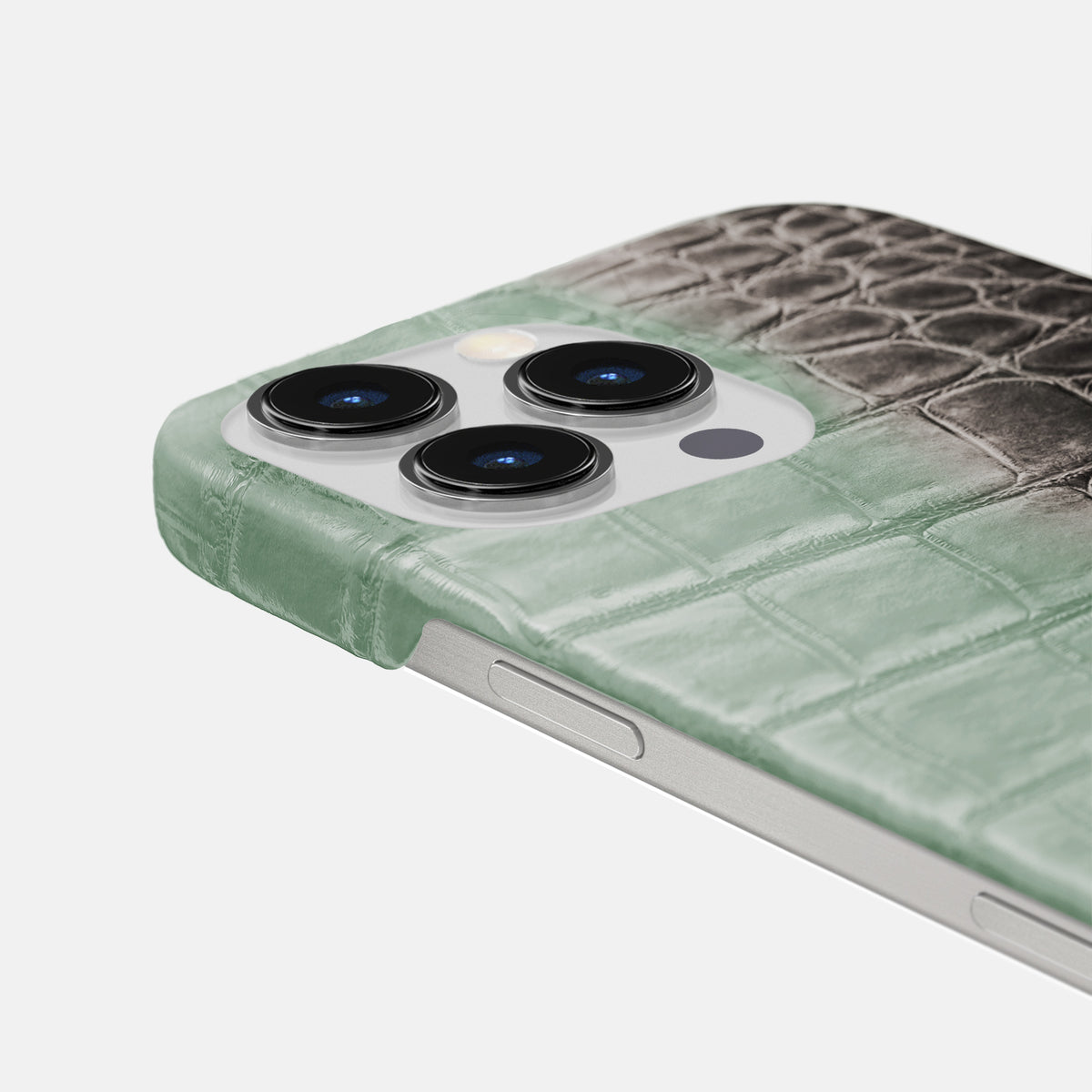 Pistachio iPhone 16 Pro Max Slim Case Himalayan Crocodile -6 | Pistachio