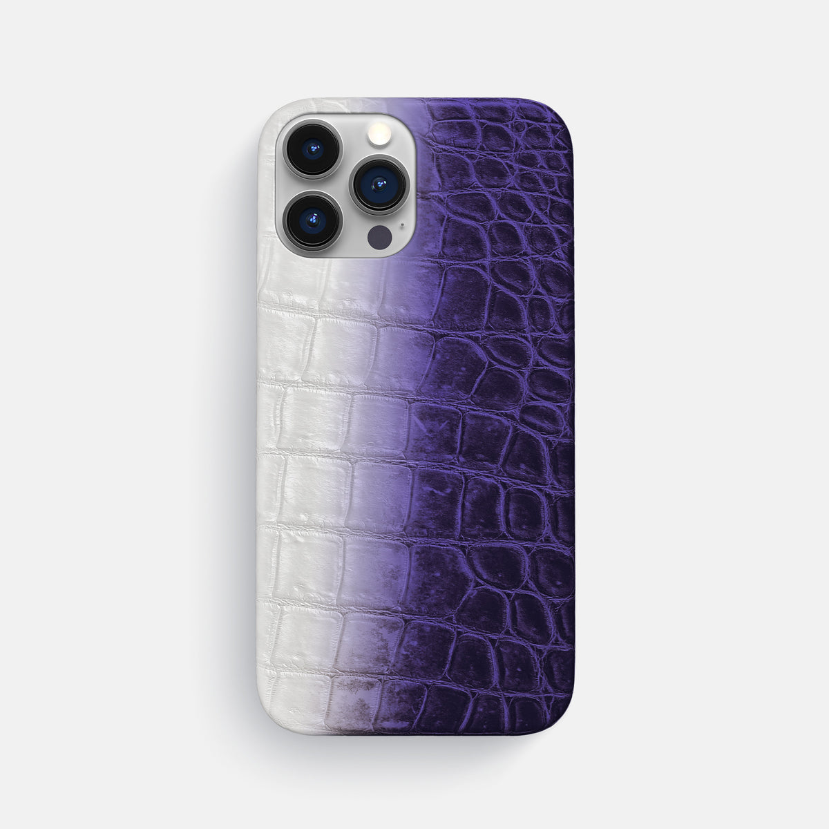 Purple iPhone 16 Pro Max Slim Case Himalayan Crocodile -1 | Purple