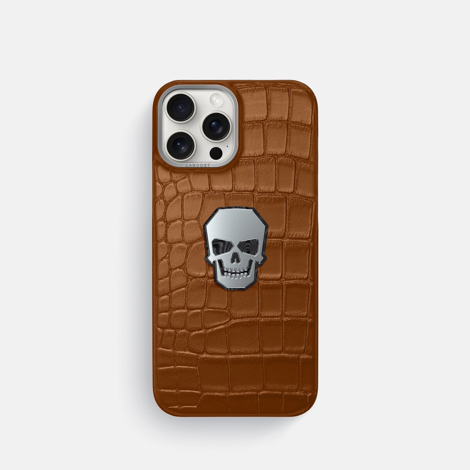 Honey iPhone 16 Pro Classic Case Alligator with Steel Metal -1 | Honey-Steel
