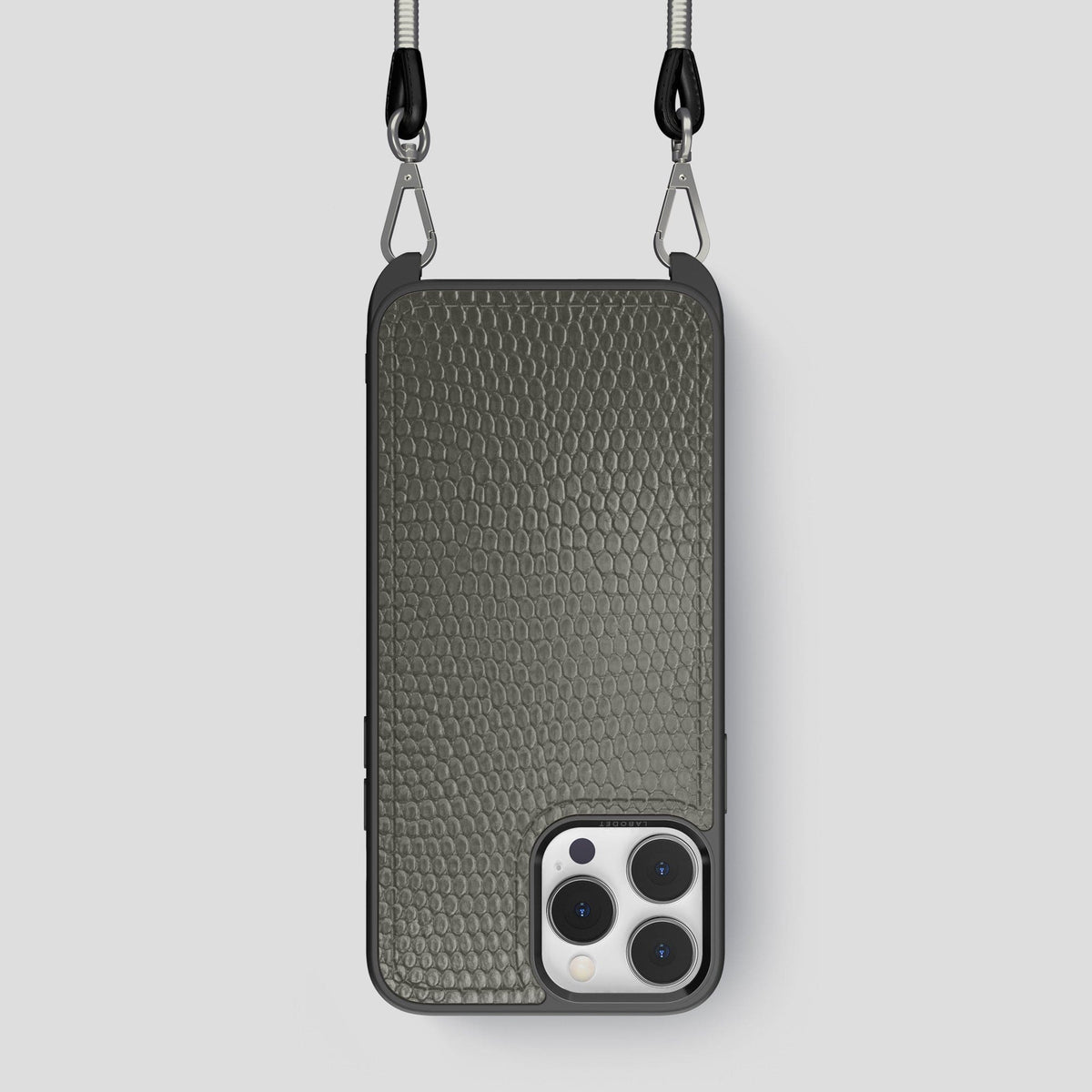 Grey Crossbody Sport iPhone 14 Pro Lizard -1 | Grey
