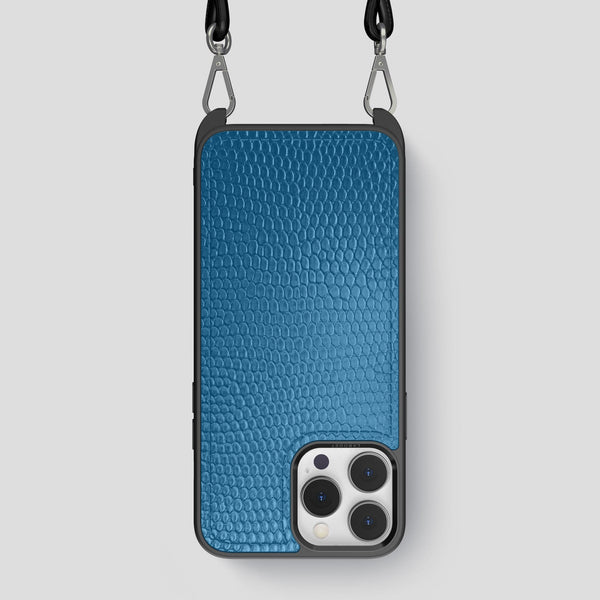 Crossbody Sport Case For iPhone 15 Pro Max In Lizard