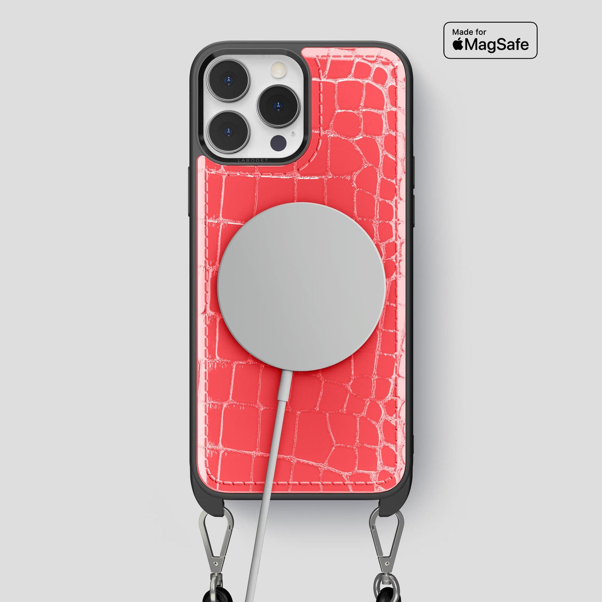 Crossbody Sport Case For iPhone 15 Pro Max In Shiny Alligator