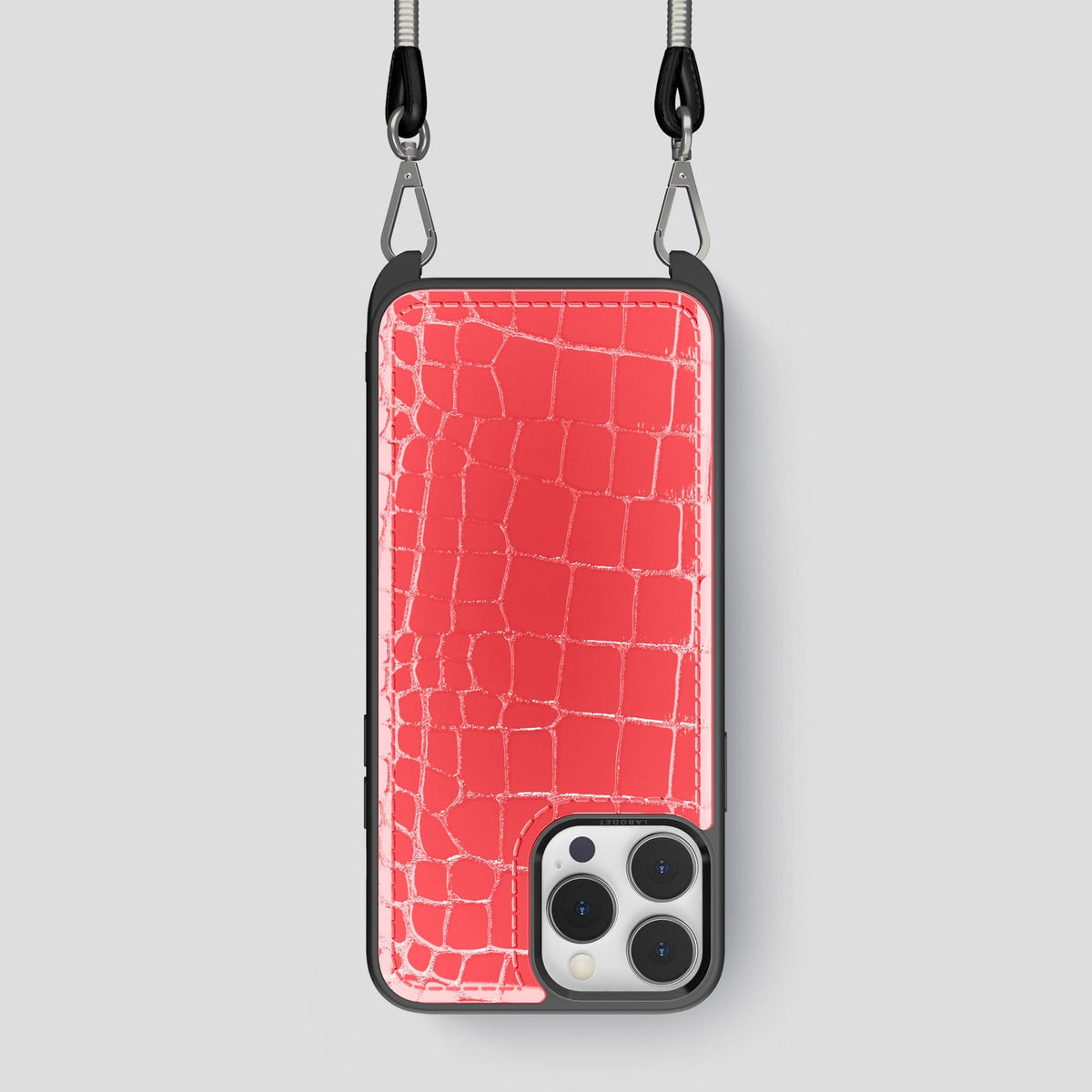 Papaya iPhone 14 Pro Crossbody Sport Case Shiny Alligator -1 | Papaya