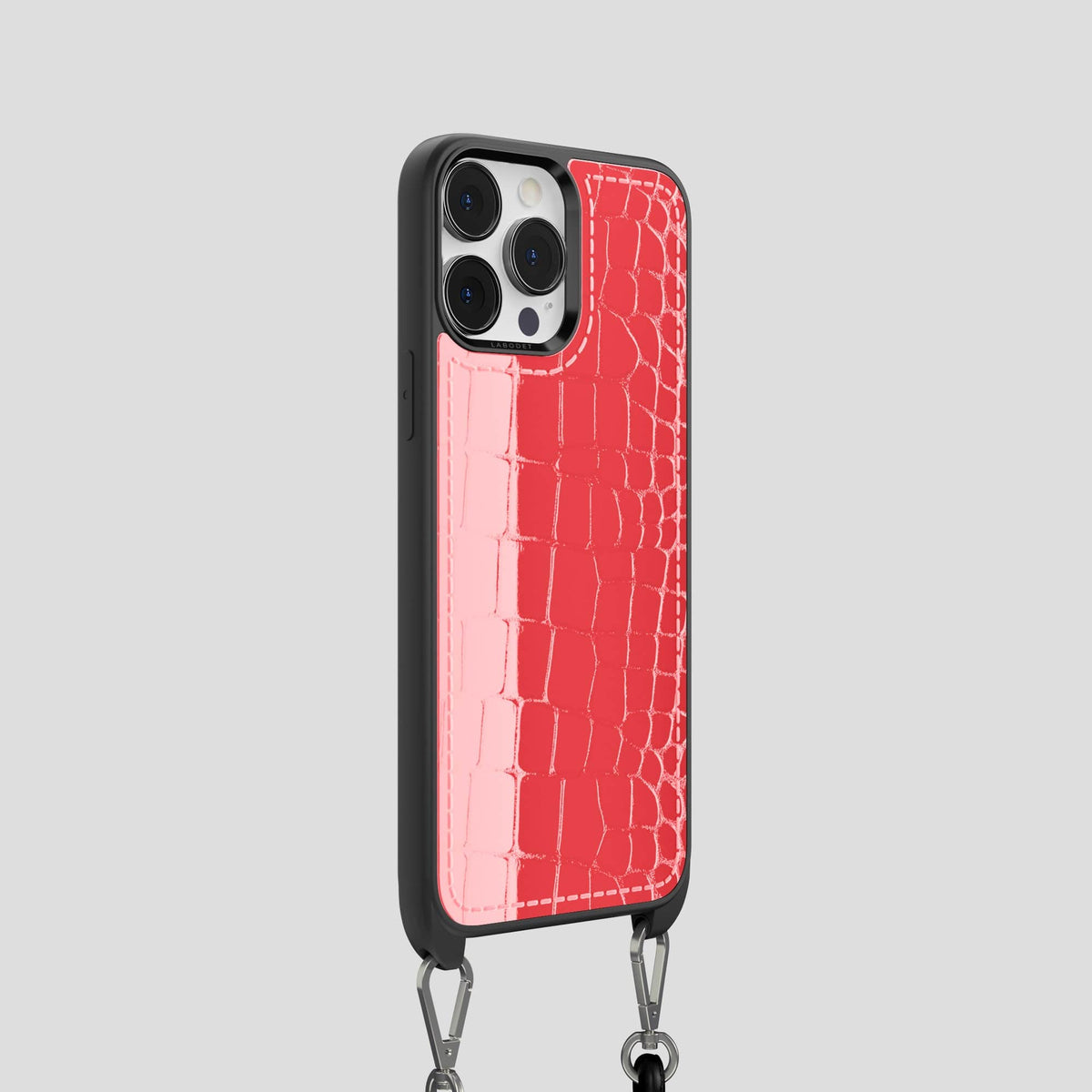 Papaya iPhone 14 Pro Crossbody Sport Case Shiny Alligator -2 | Papaya