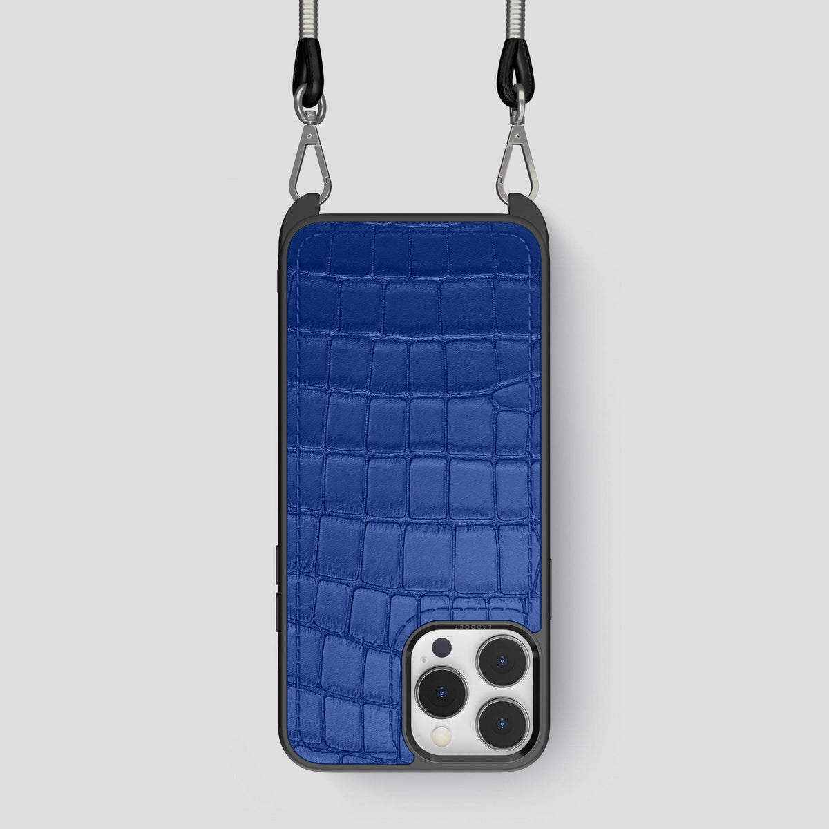 Royal Blue iPhone 14 Pro Crossbody Sport Case Alligator -1 | Royal-Blue