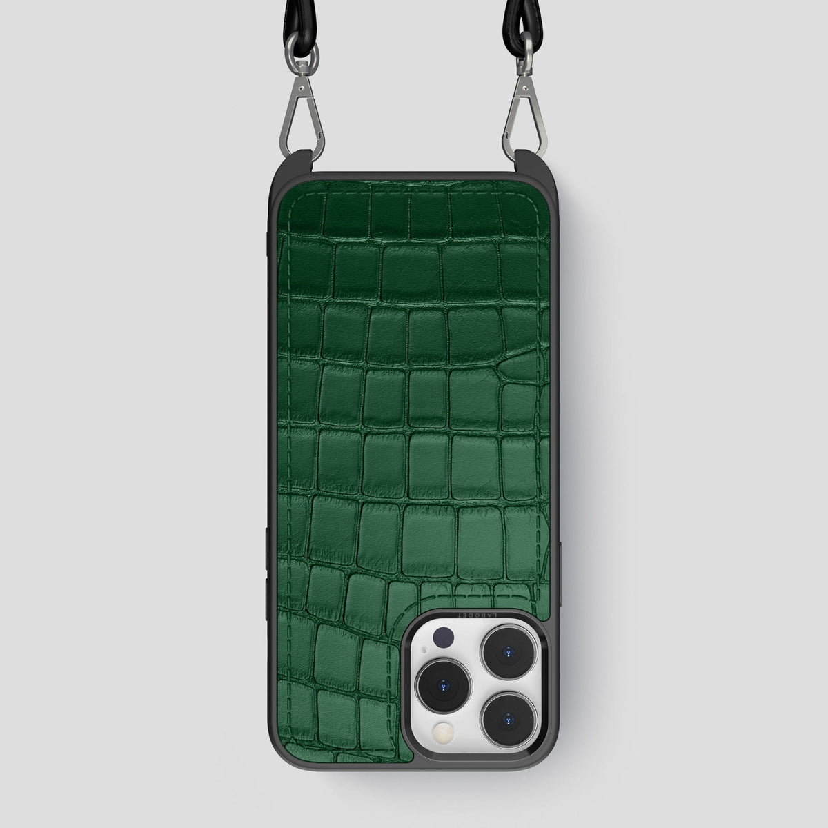 Forest-Green iPhone 14 Pro Max Crossbody Sport Case Alligator -1 | Forest-Green