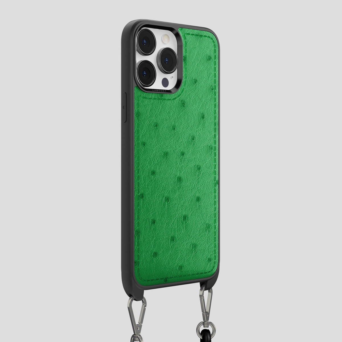 Kentucky Green iPhone 15 Pro Max Crossbody Case Ostrich -2 | Kentucky-Green