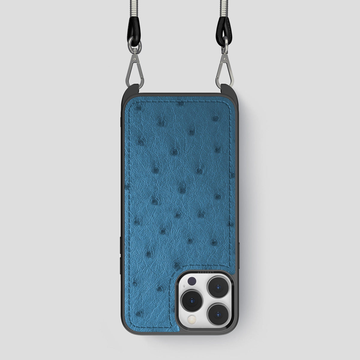 Blue-Jeans iPhone 15 Pro Crossbody Case Ostrich -1 | Blue-Jeans