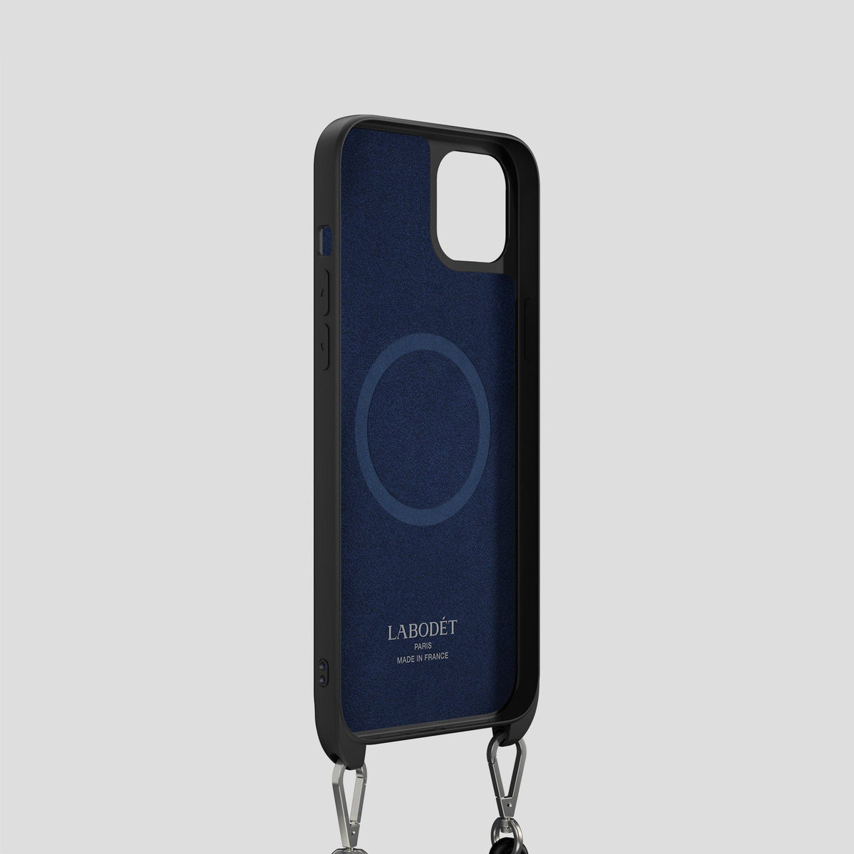Black iPhone 15 Crossbody Sport Case Alligator -4 | Black