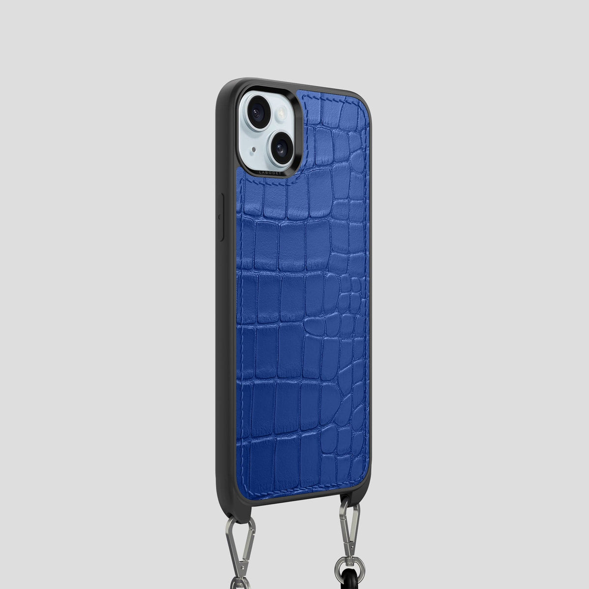 Royal Blue iPhone 15 Crossbody Sport Case Alligator -2 | Royal-Blue