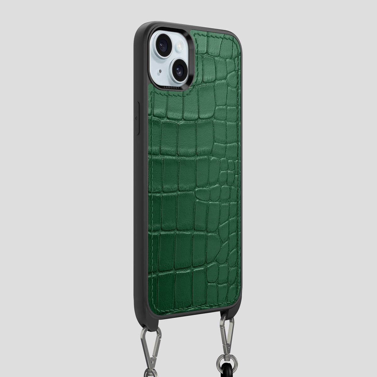 Forest-Green iPhone 15 Plus Crossbody Sport Case Alligator -2 | Forest-Green