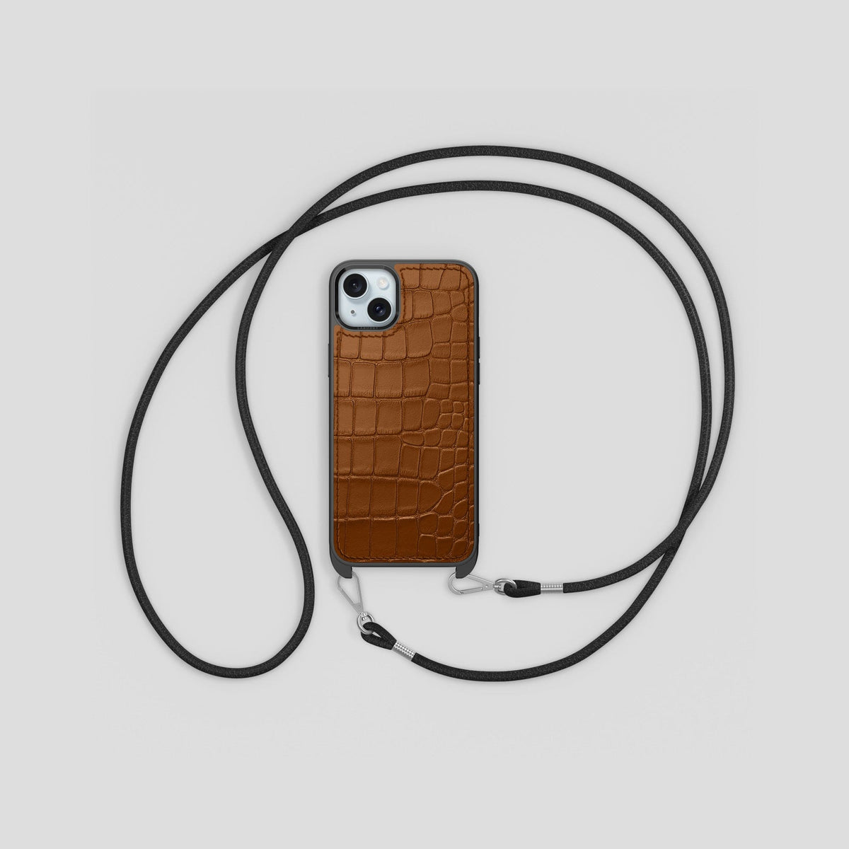 Honey iPhone 15 Plus Crossbody Sport Case Alligator -6 | Honey