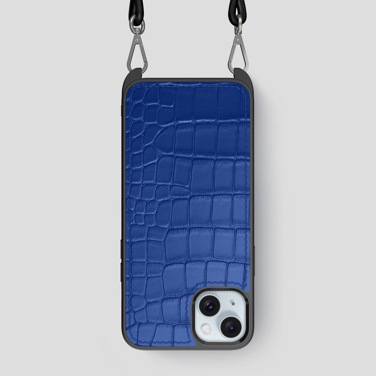 Royal Blue iPhone 15 Plus Crossbody Sport Case Alligator -1 | Royal-Blue