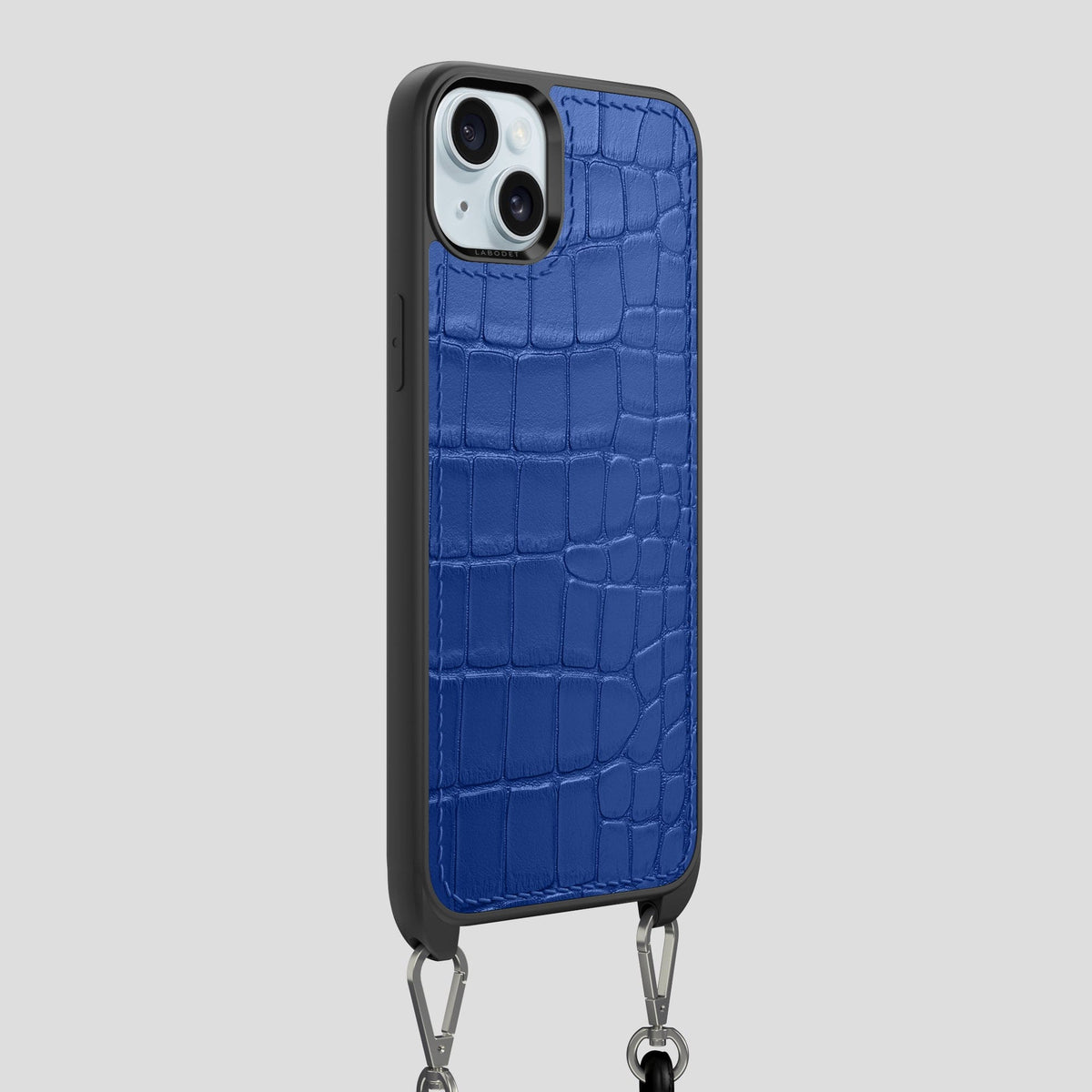 Royal Blue iPhone 15 Plus Crossbody Sport Case Alligator -2 | Royal-Blue