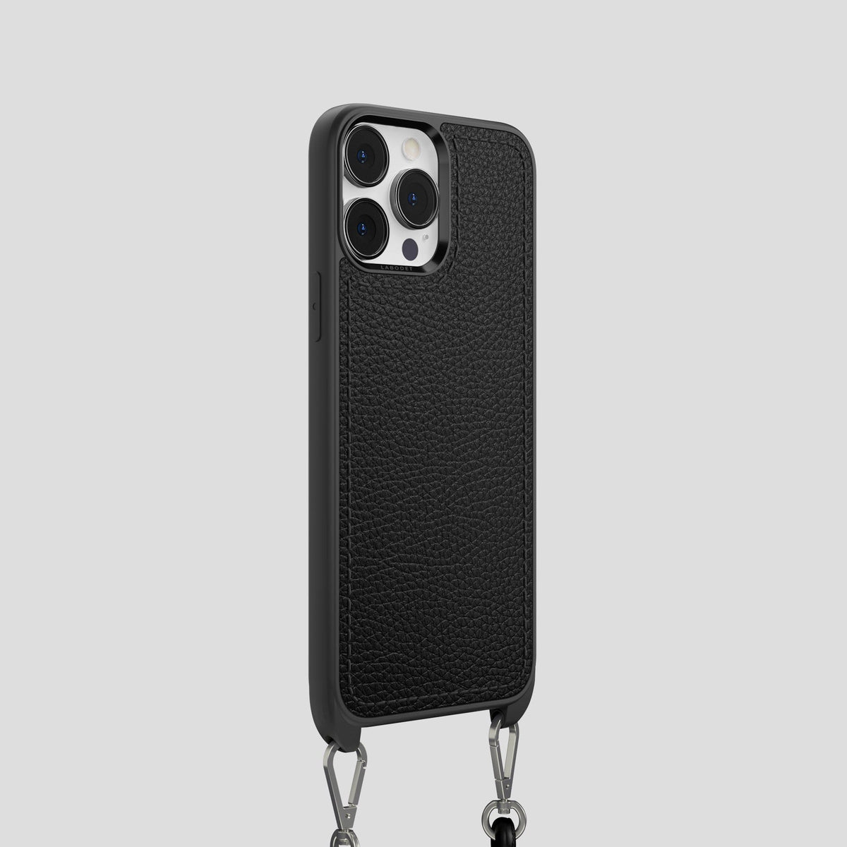 Black iPhone 15 Pro Crossbody Sport Case Calf -2 | Black