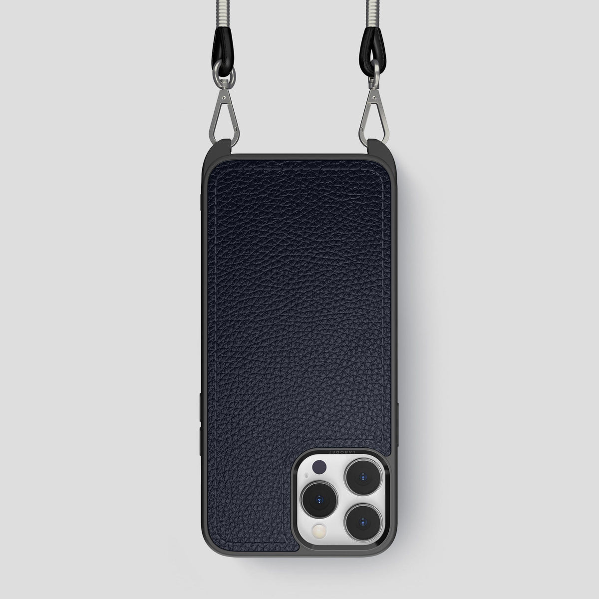 Marine iPhone 15 Pro Crossbody Sport Case Calf -1 | Marine