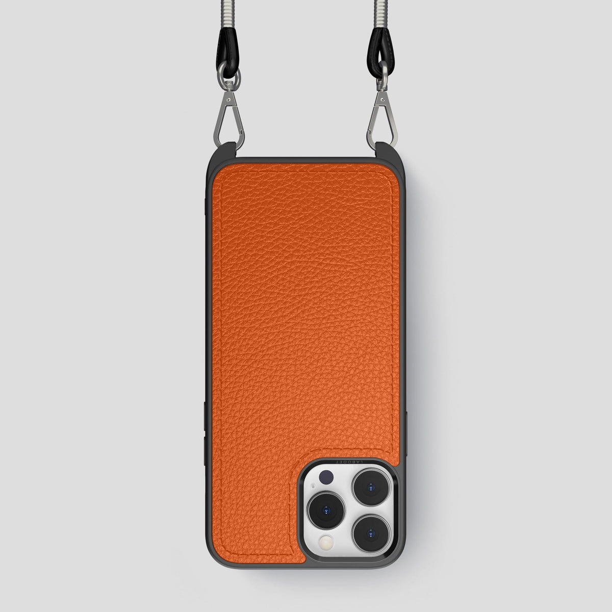 Orange iPhone 15 Pro Crossbody Sport Case Calf -1 | Orange