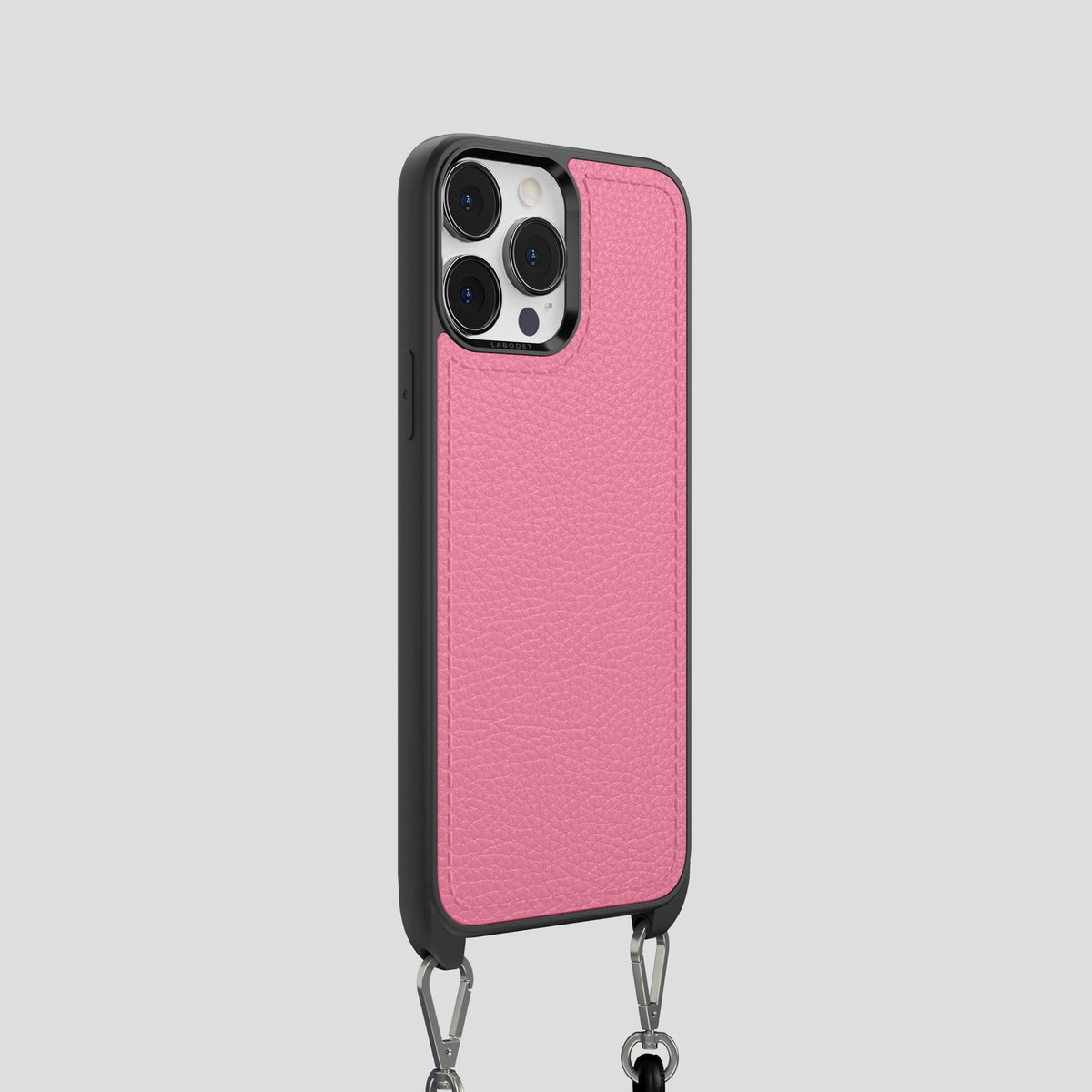 Pink iPhone 15 Pro Crossbody Sport Case Calf -2 | Pink