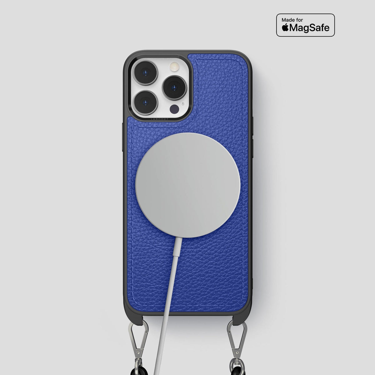 Royal Blue iPhone 15 Pro Crossbody Sport Case Calf -5 | Royal-Blue