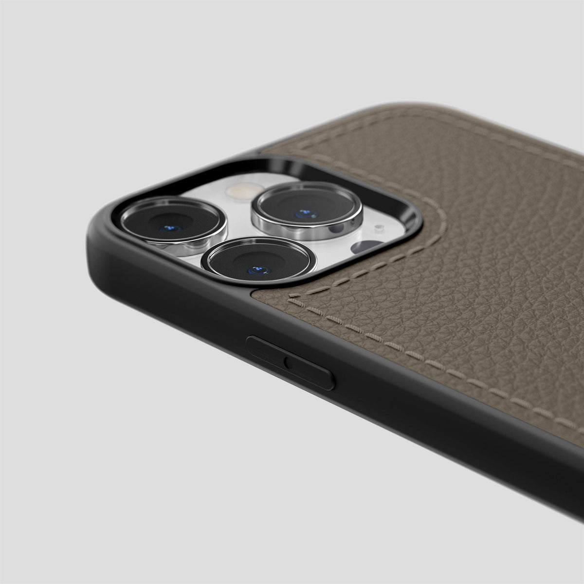 Taupe iPhone 15 Pro Crossbody Sport Case Calf -6 | Taupe