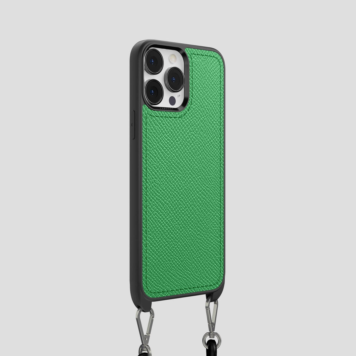 Grass-Green iPhone 15 Pro Crossbody Sport Case Epsom-Calf -2 | Grass-Green