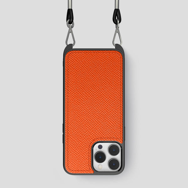Crossbody Sport Case For iPhone 15 Pro In Epsom-Style Calf