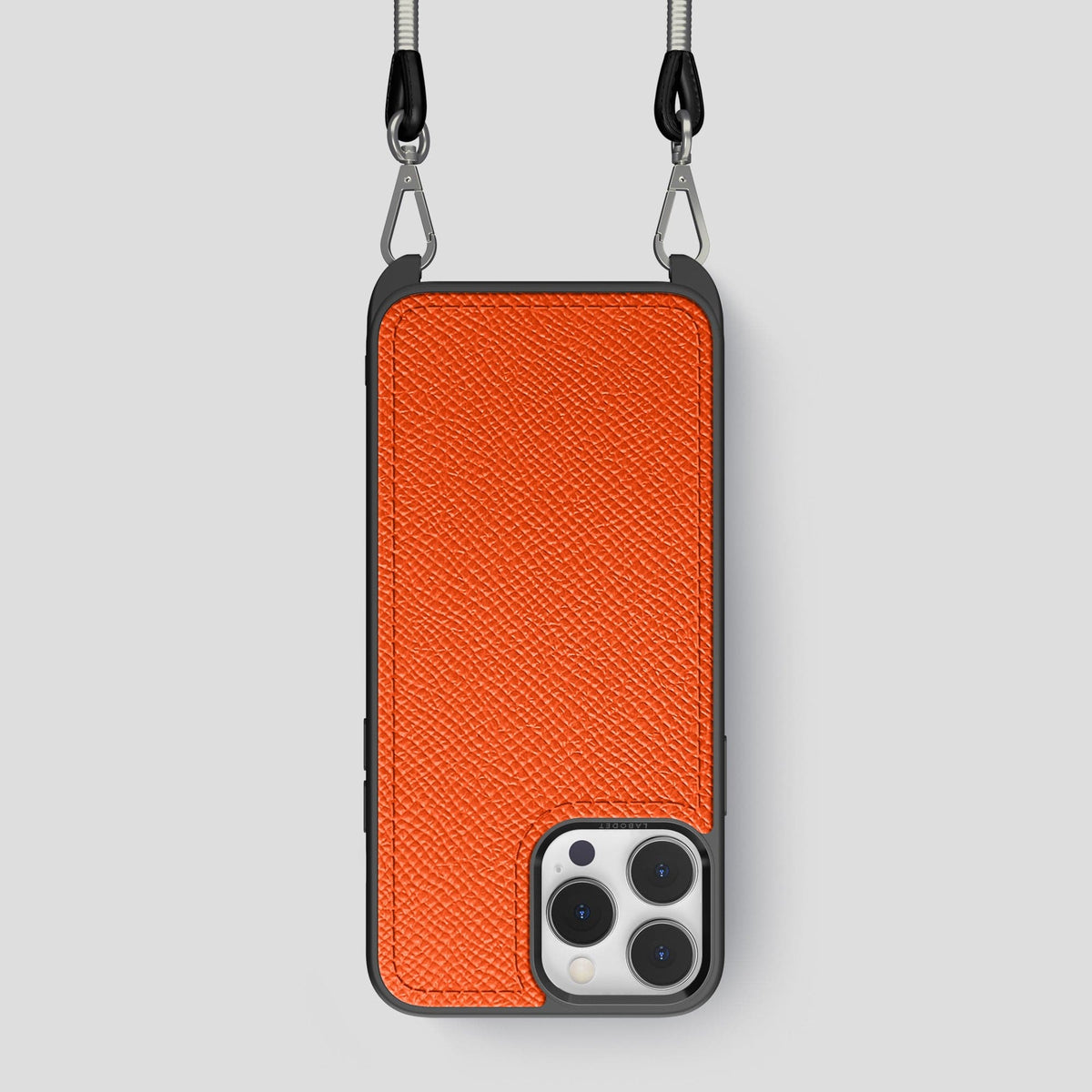 Orange iPhone 15 Pro Crossbody Sport Case Epsom-Calf -1 | Orange