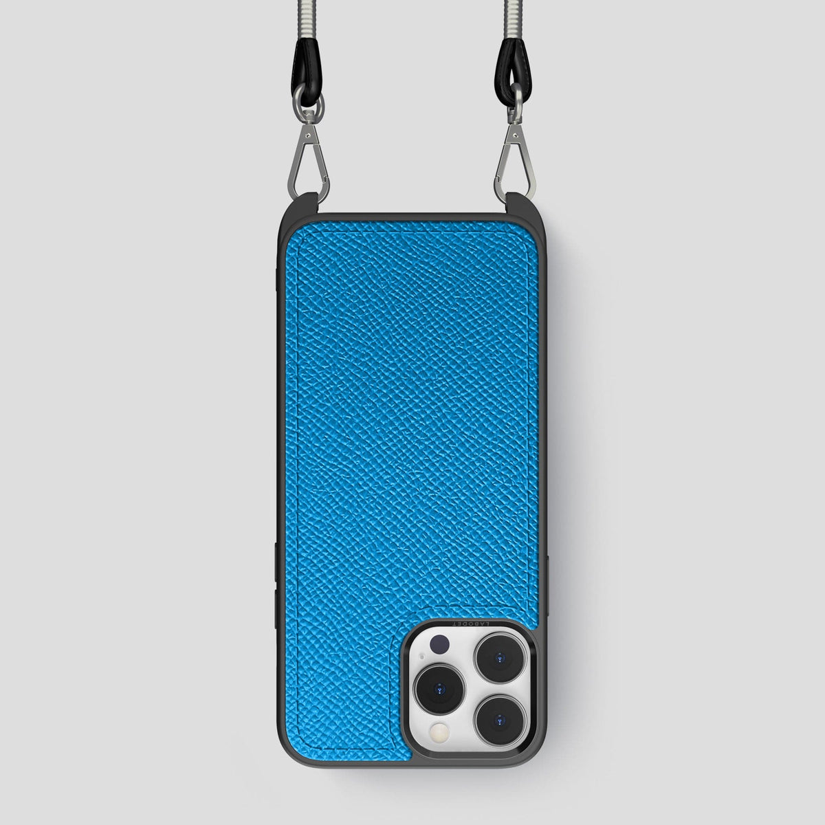 Sky-Blue iPhone 15 Pro Crossbody Sport Case Epsom-Calf -1 | Sky-Blue