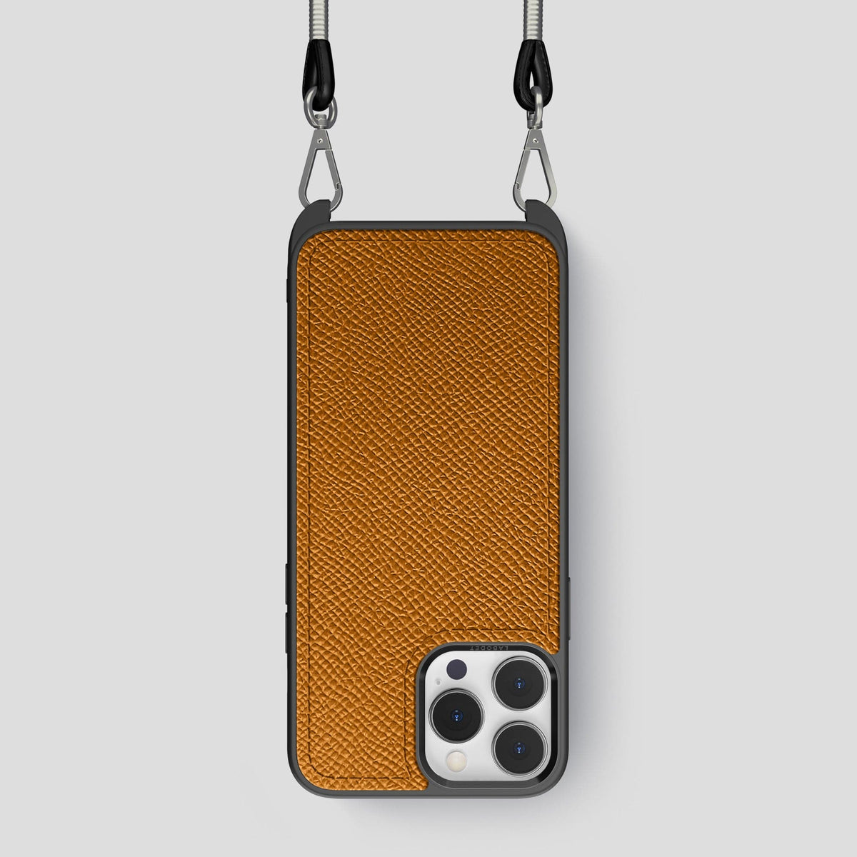 Whiskey iPhone 15 Pro Crossbody Sport Case Epsom-Calf -1 | Whiskey