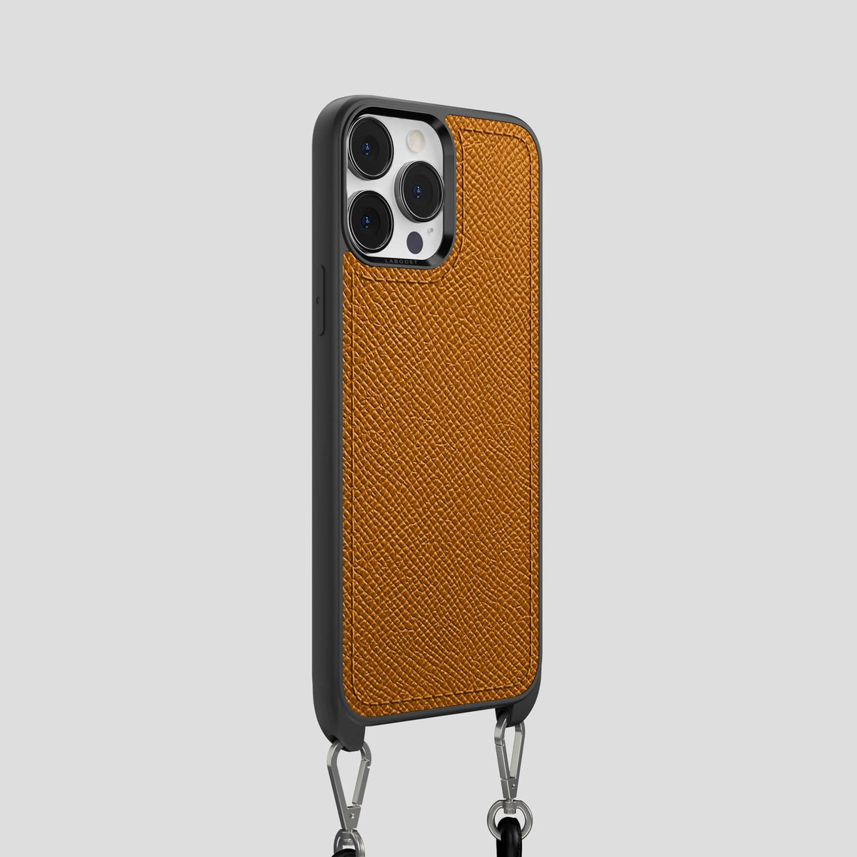 Whiskey iPhone 15 Pro Crossbody Sport Case Epsom-Calf -2 | Whiskey