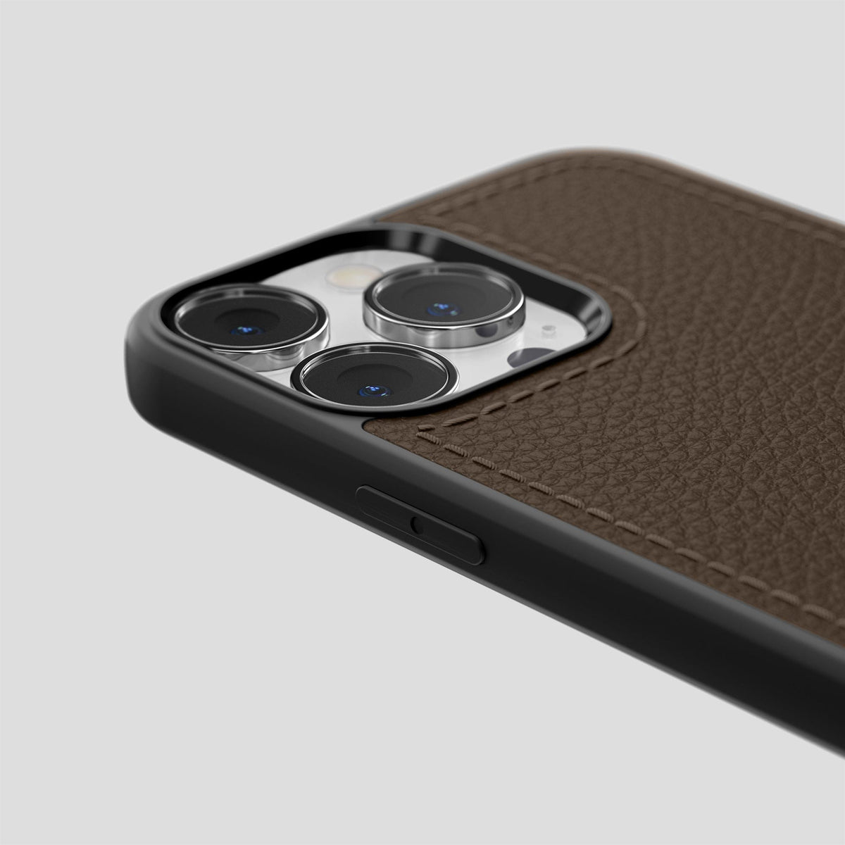 Dark Brown iPhone 15 Pro Max Crossbody Sport Case Calf -6 | Dark-Brown