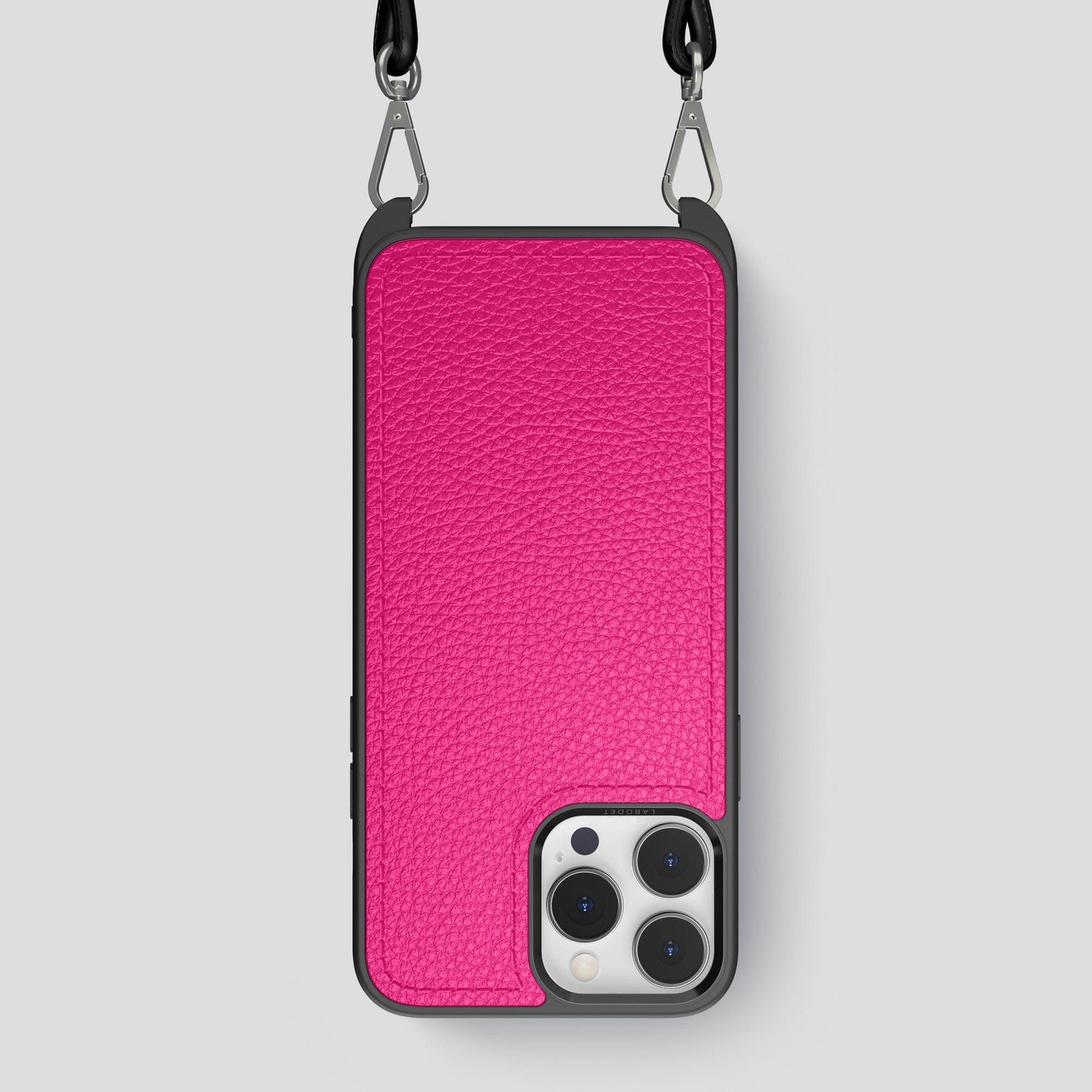 Magenta iPhone 15 Pro Max Crossbody Sport Case Calf -1 | Magenta