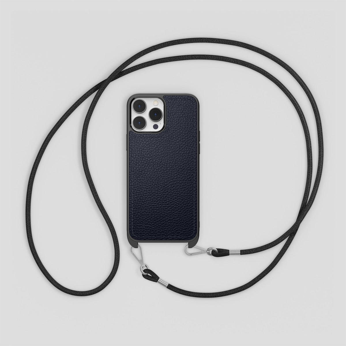 Marine iPhone 15 Pro Max Crossbody Sport Case Calf -8 | Marine