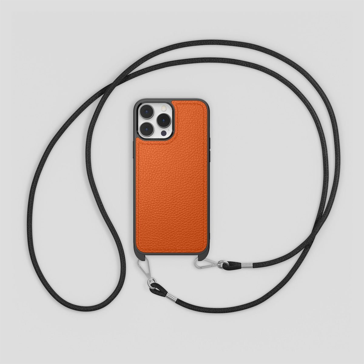 Orange iPhone 15 Pro Max Crossbody Sport Case Calf -8 | Orange