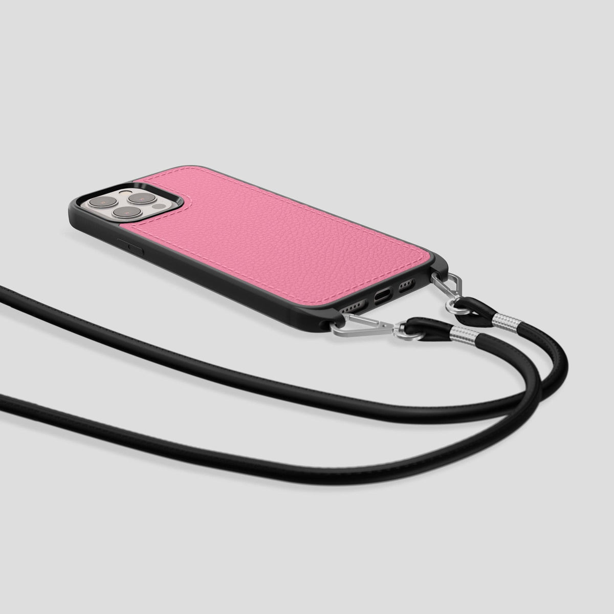 Pink iPhone 15 Pro Max Crossbody Sport Case Calf -7 | Pink