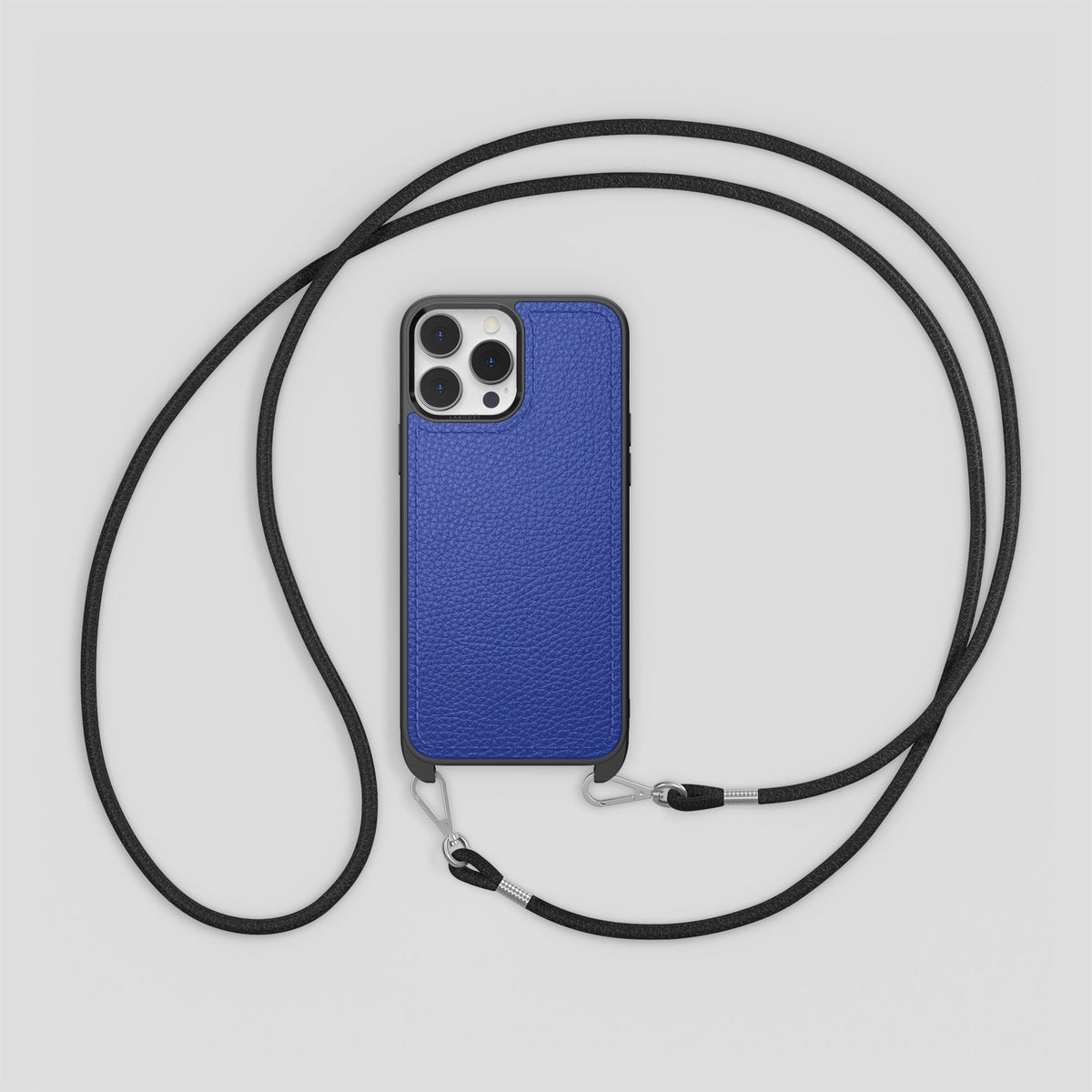 Royal Blue iPhone 15 Pro Max Crossbody Sport Case Calf -8 | Royal-Blue