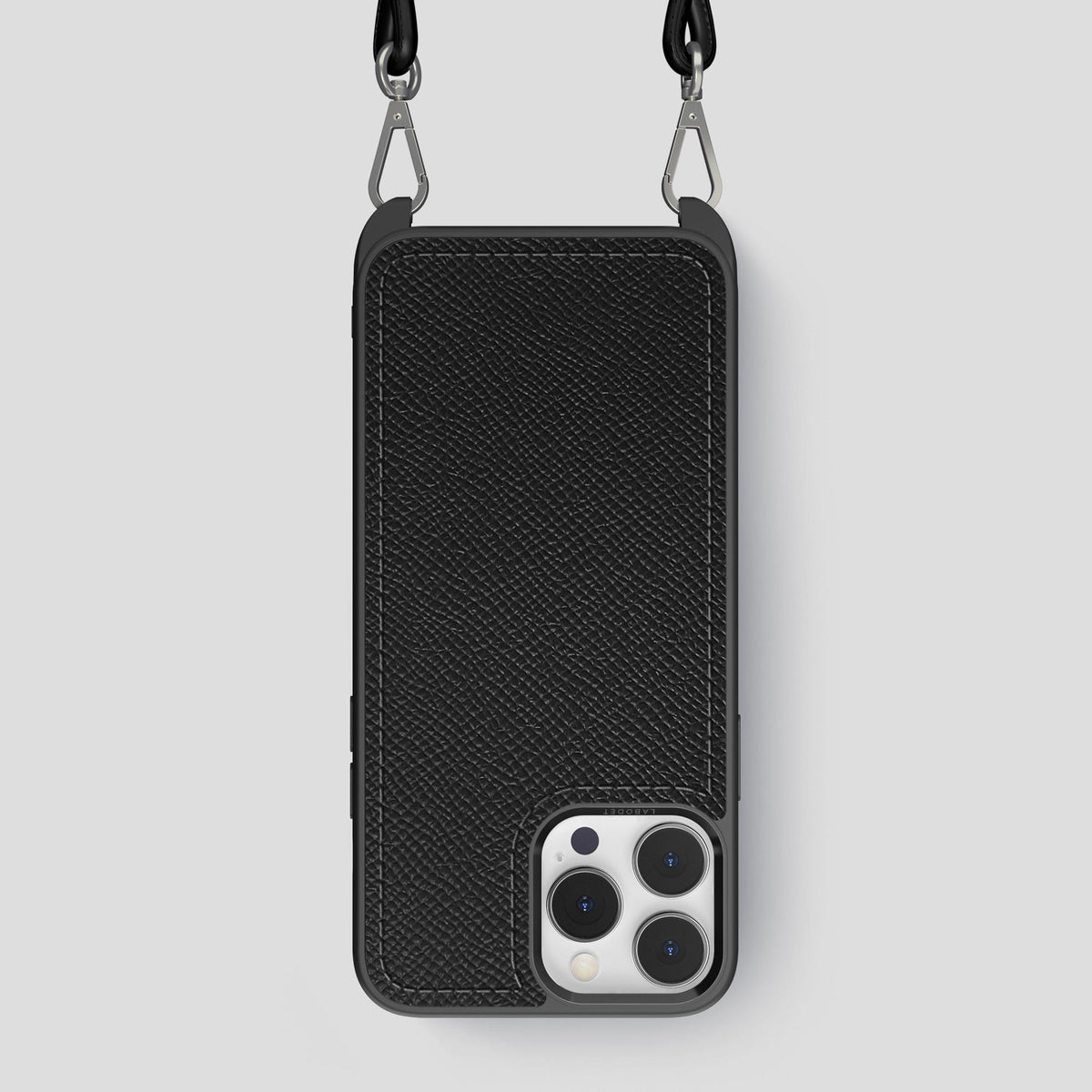 Black iPhone 15 Pro Max Crossbody Sport Case Epsom-Calf -1 | Black