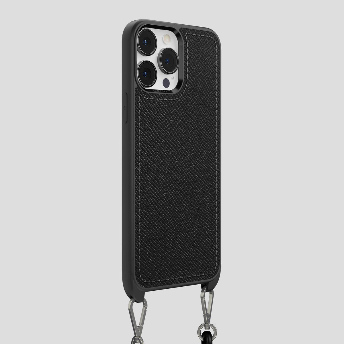 Black iPhone 15 Pro Max Crossbody Sport Case Epsom-Calf -2 | Black